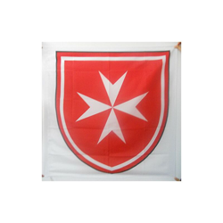 AZ FLAG Bandiera Stemma SOVRANO Militare Ordine di Malta 90x90cm - Bandiera San Giovanni di GERUSALEMME 90 x 90 cm Foro per Asta características