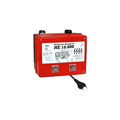 Weidezaungerät NE 10000 Elettrificatore per Recinzione, Colore: Rosso - Eider