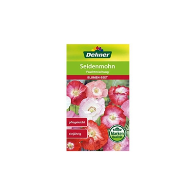 Blumen-Saatgut, Seidenmohn, Prachtmischung, 2.5 g Sementi, 5er Pack (5 x 2.5 g) - Dehner