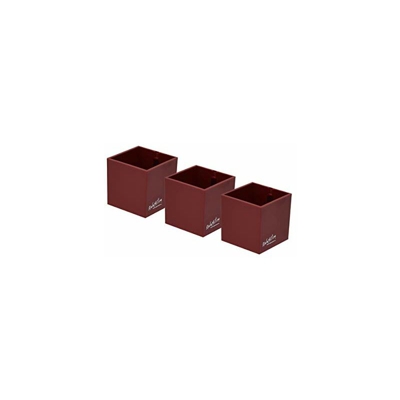 Kalamitica Toni Rossi Set da 3 Cubi Magnetici, Resina ABS, Rosso Tinta Unita, Taglia Unica
