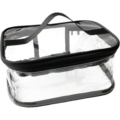 Perle Rareit - Borsa cosmetica cosmetica borsa trasparente borsa da viaggio trasparente impermeabile portatore portatile