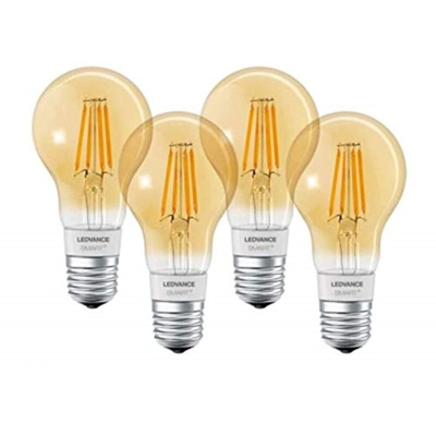 LEDVANCE Lampada LED Smart+, tecnologia Bluetooth, filament oro, E27, dimmerabile, bianco caldo, 2400 K, sostituisce lampadine da 55 W, controllabili