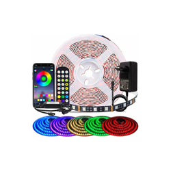 Striscia LED 5050 SMD 5 m RGB LED 300 LED striscia di controllo APP e telecomando funzione musicale per TV, soggiorno, festa, camera da letto, características