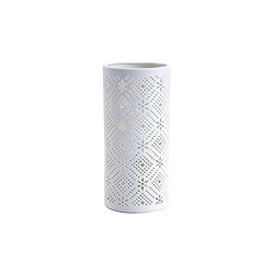 233566 Poster, Lampada da Comodino, Ceramica, Bianco, ø 11 x H24 cm - Lussiol precio
