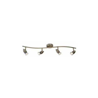 13955/20/03Â A +, Faretto, ferro, 5Â W, GU10, in bronzo, 9Â x 78Â x 13Â cm - Lucide