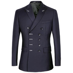 Abito Da Sposa Doppiopetto Giacca Da Uomo Slim Fit [ navy / Xxl] precio