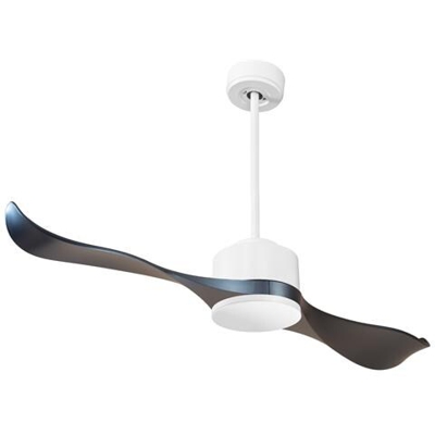 Ventilatore Da Soffitto Super Destratificatore, Modulo, 127cm, Bianco / grafite, Dc, Iper Silenzioso, Klassfan.