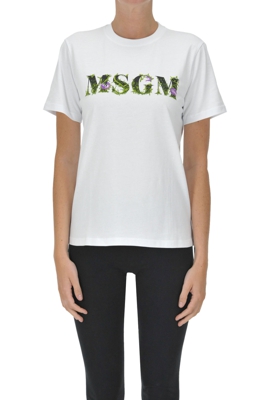 Flower designer logo t-shirt