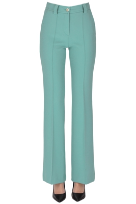Structured crepè trousers