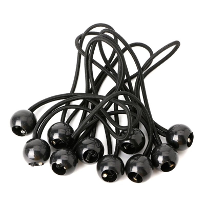 Perle Rareit - Tendicatore per borsa, tenditore a sfera, tenditore elastico nero, tenditore elastico per padiglione, telone, campeggio, tenda, tende
