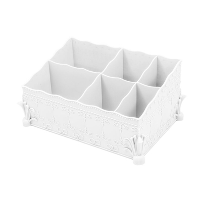 Perle Rareit - Scatola di immagazzinaggio cosmetico scatola di stoccaggio cosmetico bianco