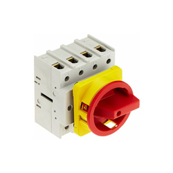 Interruttore di emergenza rosso/giallo 125A separabile, 4 poli, montaggio frontale en oferta