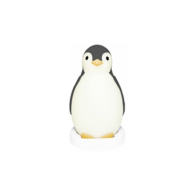 Pam The Penguin - Allenamento del sonno e luce notturna con altoparlante wireless, colore: Grigio - Zazu Kids