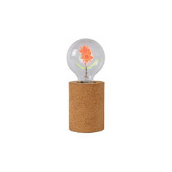 Lucide Corky-Å? 8Â cm lampada da tavolo led 1Â X 3Â W 1700Â K di marrone, Legno, E27, 3Â W, Brown, 8Â x 8Â x 19Â cm en oferta