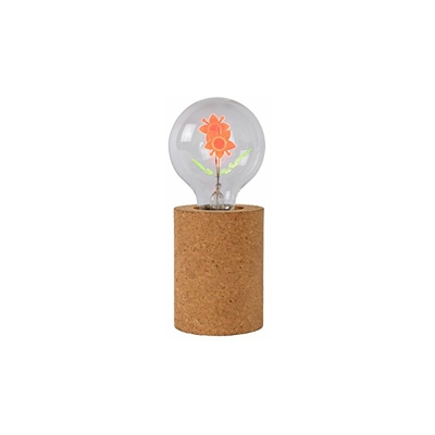 Lucide Corky-Å? 8Â cm lampada da tavolo led 1Â X 3Â W 1700Â K di marrone, Legno, E27, 3Â W, Brown, 8Â x 8Â x 19Â cm