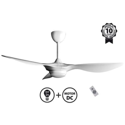 Ventilatore Da Soffitto, Helix Ii, 132cm, Dc Bianco, Luce 3 Toni + Dimmer, +termostato, Klass Fan en oferta
