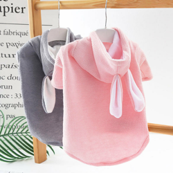 Perle Rareit - Cane cane gatto coniglio autunno e inverno cane vestiti per cani piccolo maglione per cani a maglia con cappuccio con coniglio con en oferta