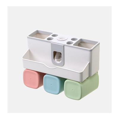 Supporto da denti a parete da bagno Pennello da spazzolino da denti 3 tazze