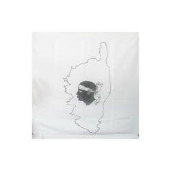 AZ FLAG Bandiera Corsica con Isola 90x90cm - Bandiera Corse in Francia 90 x 90 cm Foro per Asta precio
