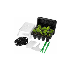 Ghopy 6 set di vaschette per seminazione Seedling Tray con fori e coperchio, set di ciotole per la coltivazione con attrezzi per trapianto e características