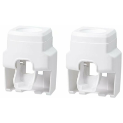Perle Rareit - Distributore del supporto del dentifricio del dentifricio di 2pcs del supporto del dentifricio, supporto a parete, set di accessori da precio