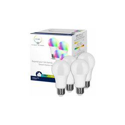 tint di Set di LED E27, 4 x Lampade a goccia, , sobianco-colore (1800-6500K e RGB), dimmerabilestituisce lampadine da 60W, funziona con Alexa en oferta