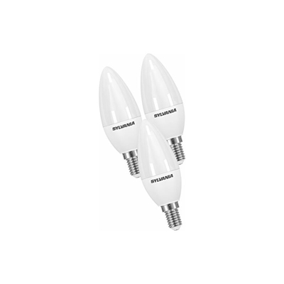 syl0027881Â Set 3Â lampadine LED, plastica, E14, 5.5Â W, bianco - Sylvania