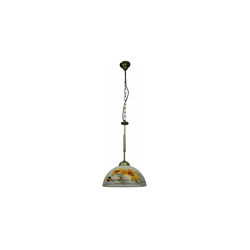 20028/01/JS, 1Â X Gerbera lampada a sospensione, vetro, 60Â Watts, E27, dipinta a mano Gerbera, 30Â x 30Â x 106Â cm - Jens Stolte Leuchten en oferta