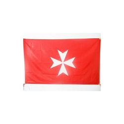 AZ FLAG Bandiera attivitÃ SOVRANO Ordine di Malta 150x90cm - Bandiera San Giovanni di GERUSALEMME 90 x 150 cm Foro per Asta en oferta