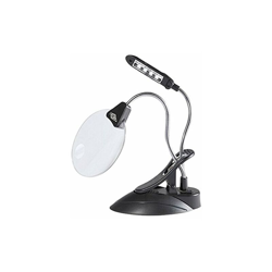 27175201 Lampada Lente con LED, Ingrandimento 2+4X, Nero - Wedo precio