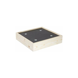 Carrello per Piante Maxigrip 38 x 38 x 10 cm I Carrello trasportatore per Interni ed Esterni I Portavaso in Legno Certificato FSC® con Ruote I en oferta