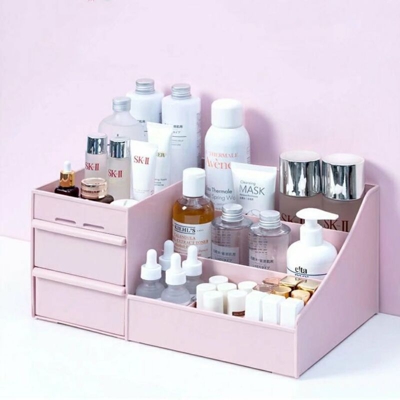 Organizzatore di trucco per cosmetici Grandi capacità di immagazzinaggio cosmetico dell'organizzatore della scrivania dei gioielli per napola