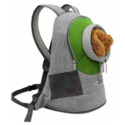 Backpack per animali domestici Backpack Cat Cat Cat può essere esposto spalle spalle pet corpo traspirante traspirante cane gatto zaino l verde
