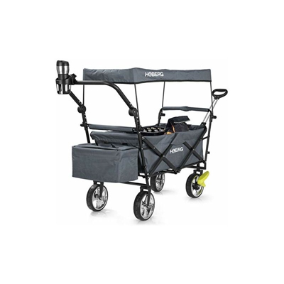 Carrello a mano pieghevole premium incl. tetto (LSF30) | portabicchieri, borsa termica, freni di alta qualitÃ | carrello a mano, carrello di
