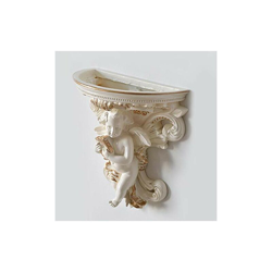 Gips Corbel - Vaso da fiori da appendere alla parete, vaso da fiori e vaso da fiori da appendere alla parete, a forma di angioletto per piante grasse en oferta