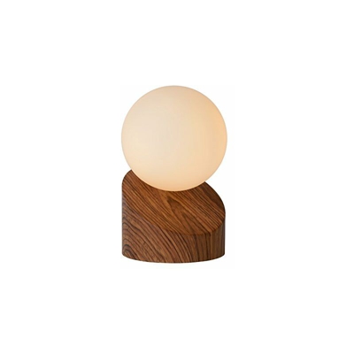 45561/01/70 - Lampada da tavolo in metallo, 5 W, legno e opale - Lucide