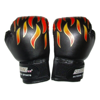 Guanti da boxe per bambini Guanti di sanda Guanti da combattimento Guanti per bambini Boxing Bag Gloves, Nero