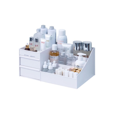Organizzatore di trucco per cosmetici Grandi Capacità di stoccaggio cosmetico Casella di immagazzinaggio Organizzatore Scrivania Gioielli per unghie