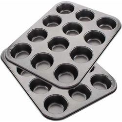 Set di 2 teglie antiaderenti per 12 muffin | stampo per muffin, stampo per cupcake, stampo per brownie - Litzee características