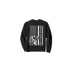 Patriotic Pride Felpa - Drag Racing American Flag en oferta