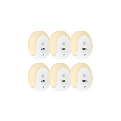 . by Amazon Lampada Notturna LED da Presa â?? Rotonda, 20 lm â?? con Doppio Sensore Alba e Tramonto e di Movimento, ModalitÃ on/off/auto â??
