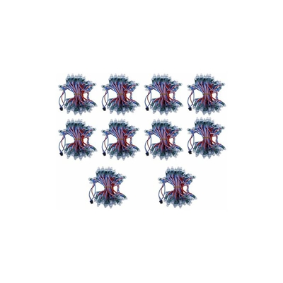 ALITOVE WS2811 - 500 pz 12 mm Diffuso Digitale Dream Color RGB LED Pixel String Light Indirizzabile individualmente LED Pixels Modulo per schermo a