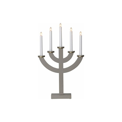 219Â â??Â 54, candelieri finestra'toarp, 5Â luce, materiale: legno, grigio, 3.3Â x 5.3Â x 0.8Â cm - Star