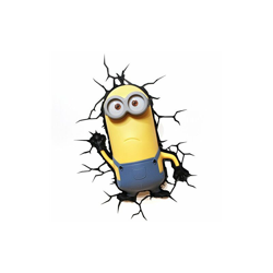 3D Light Fx Minions Kevin con Timer Lampada LED, Multicolore precio