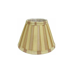 Better & Best 0213204-Schermo di lampada di seta, tavola stretto, 20 cm, colore: a righe: Talpa/beige precio