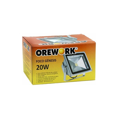 Faretto LED 20 W, colore: Grigio - Orework