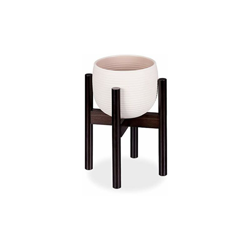 Relaxdays Portavasi in bambù, Regolabile, per Vasi da Max. 32 cm, Portafiori, Supporto per Piante, H:35,5 cm, Marrone, 1 pz en oferta
