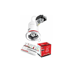 Faretto LED GU10 ignifugo cromato lucido da incasso a soffitto, in lamiera d'acciaio, IP20, compatibile con alogeni, omologato CE, facile da características