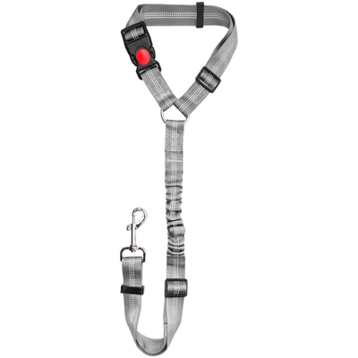 Pet cinture di sicurezza, i modelli a doppio scopo, fanno camminare la corda cane, 100CM, grigio