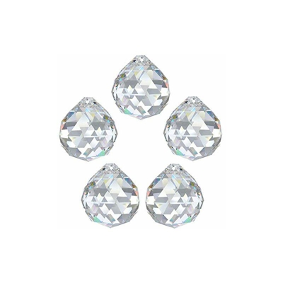 5 sfere di cristallo arcobaleno Ã? 40 mm cristallo 30% PbO ~ lampadario LÃ¼ster Feng Shui